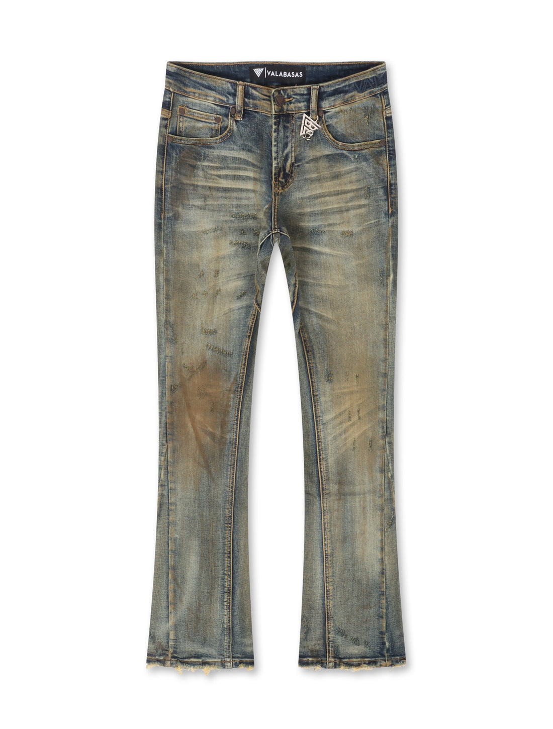 Valabasas Rugged Stacked Jeans - Vintage Blue by Denim Exchange