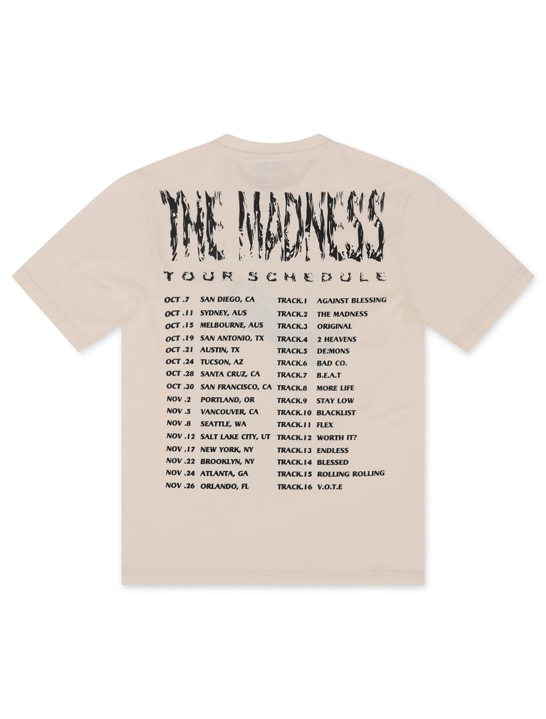 Bkys The Madness Oversized Tee - Off White by Denim Exchange