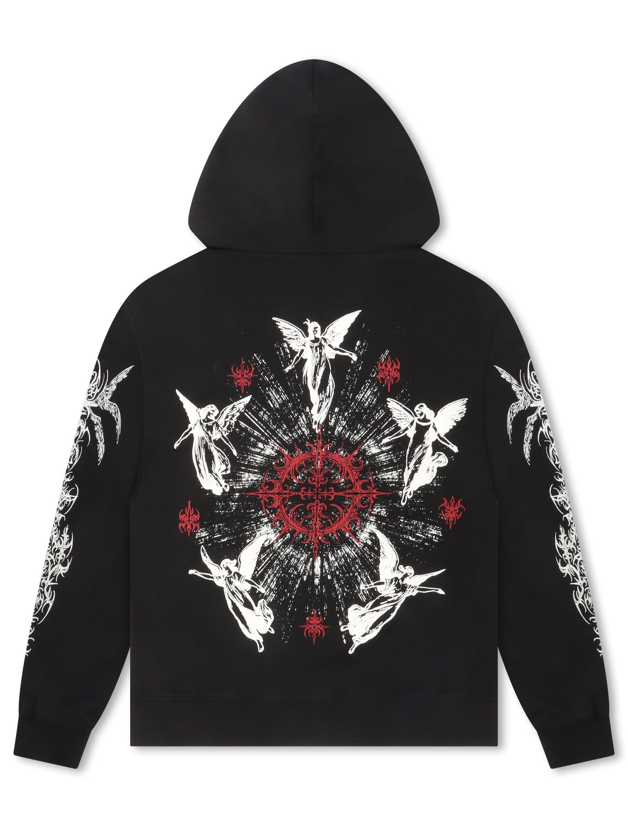 Revenge Paralysis Hoodie - Black/Red by Denim Exchange