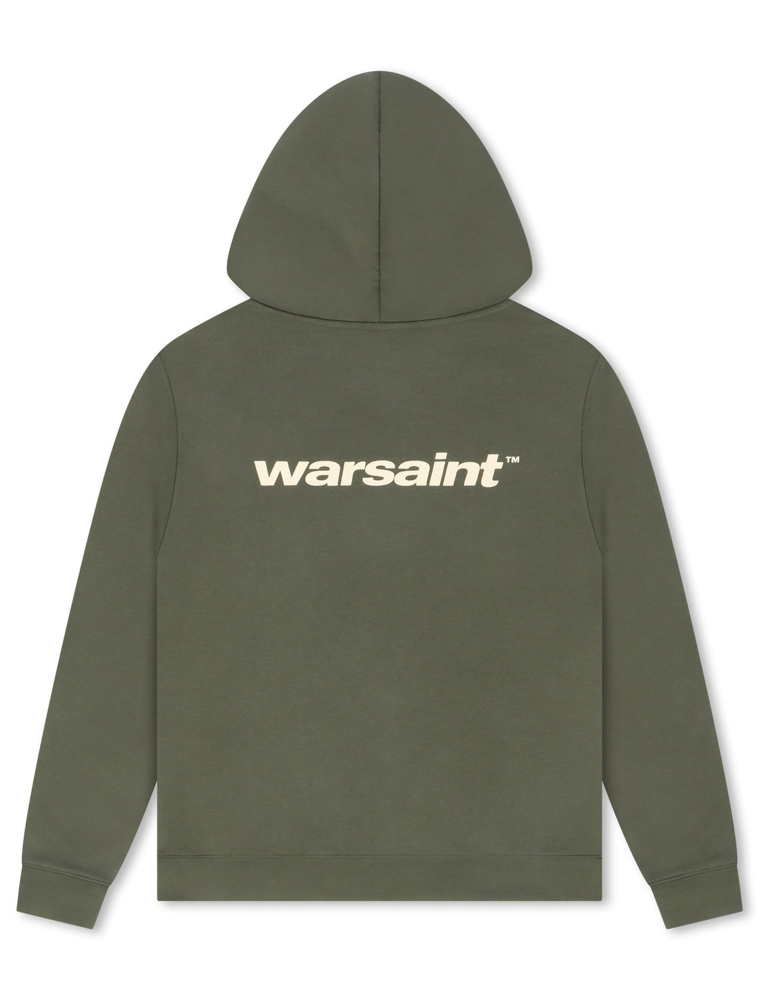 Warsaint Dual Logo Hoodie - Olive Green by Denim Exchange