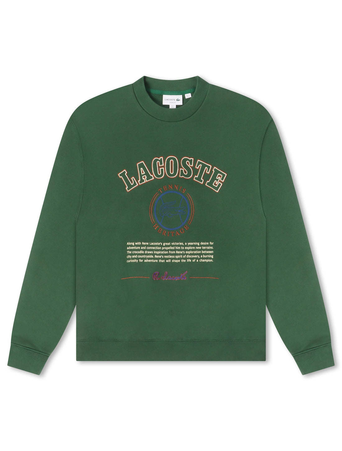 Lacoste Embroidered Fleece Sweatshirt - Green by Denim Exchange