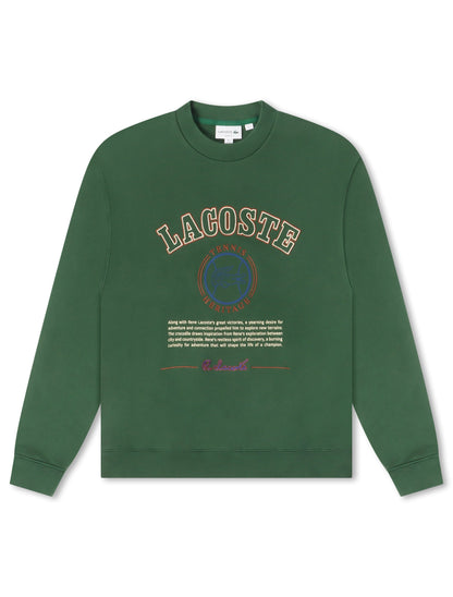 Lacoste Embroidered Fleece Sweatshirt - Green by Denim Exchange