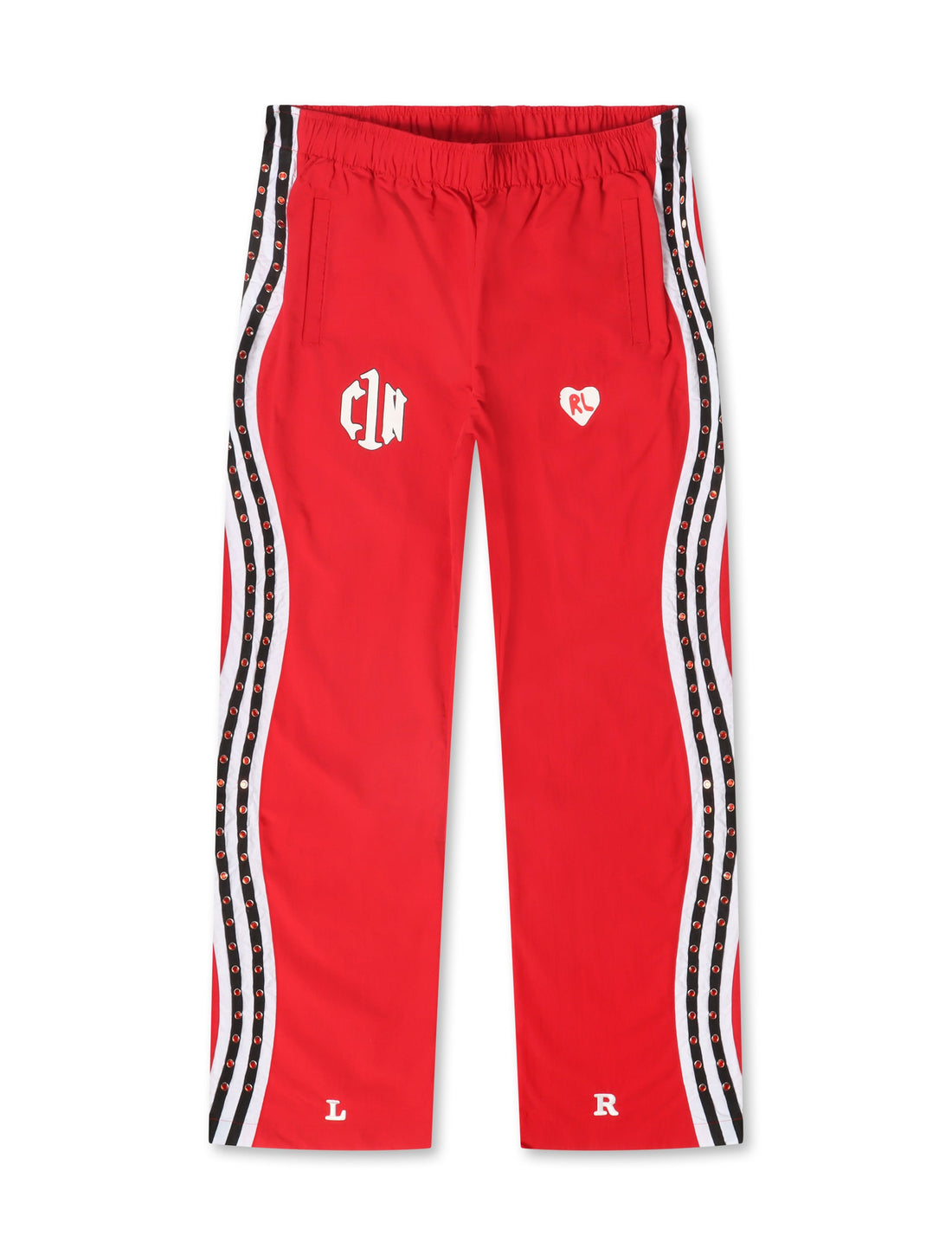 Red Letters x Cam Newton Rhinestone Pants - Red by Denim Exchange