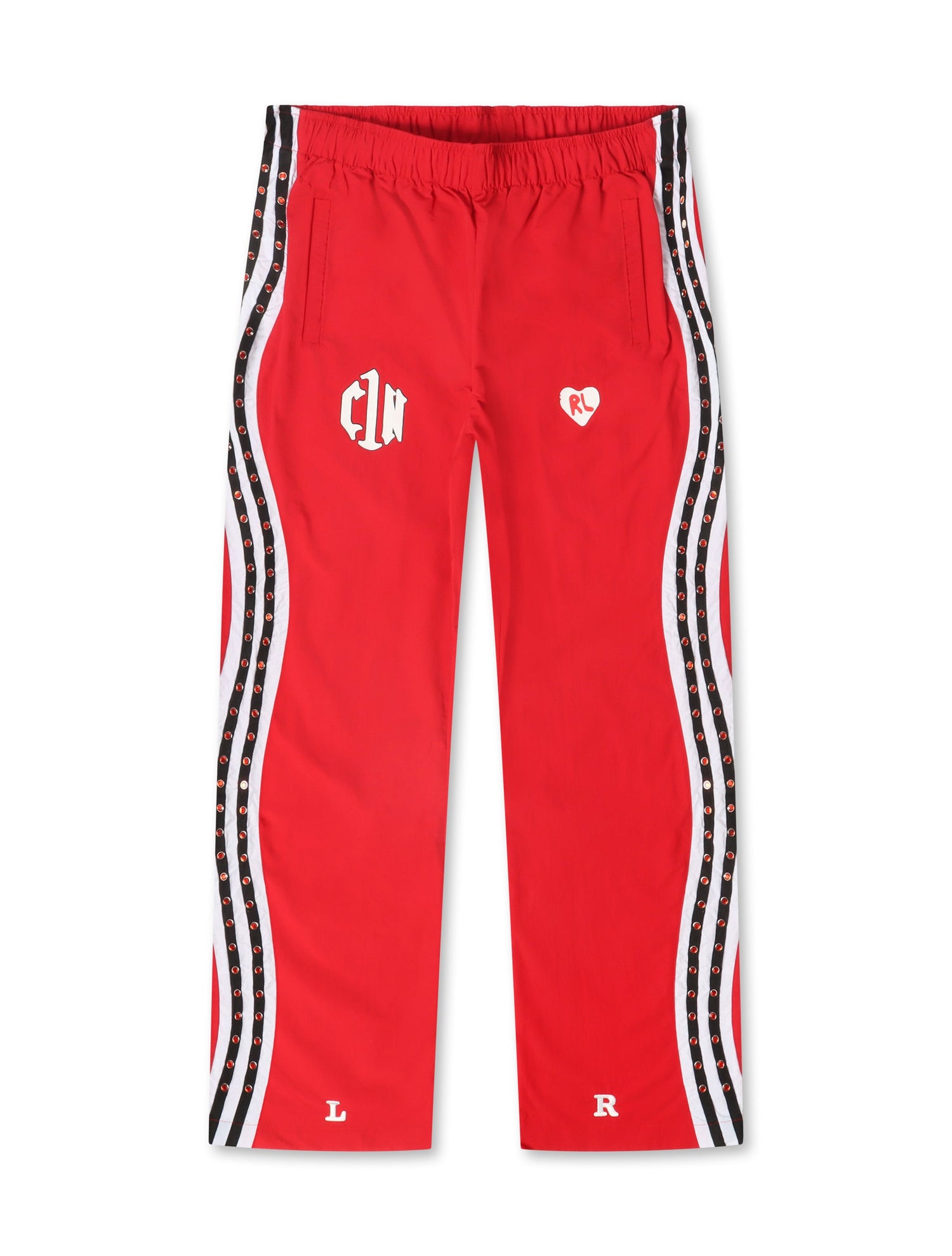 Red Letters x Cam Newton Rhinestone Pants - Red by Denim Exchange