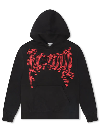 Revenge Paralysis Hoodie - Black/Red by Denim Exchange