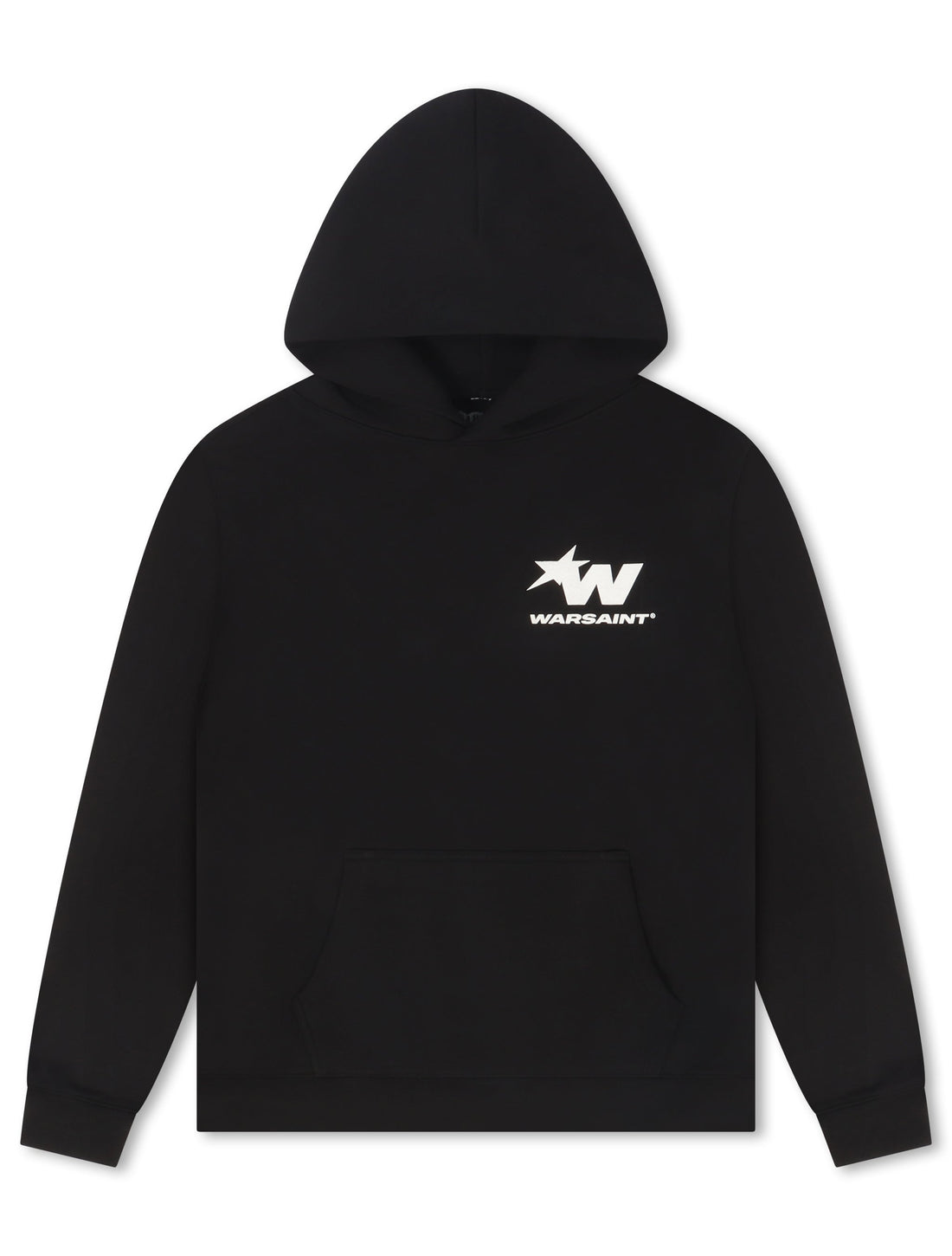 Warsaint Signature Star Hoodie - Black by Denim Exchange
