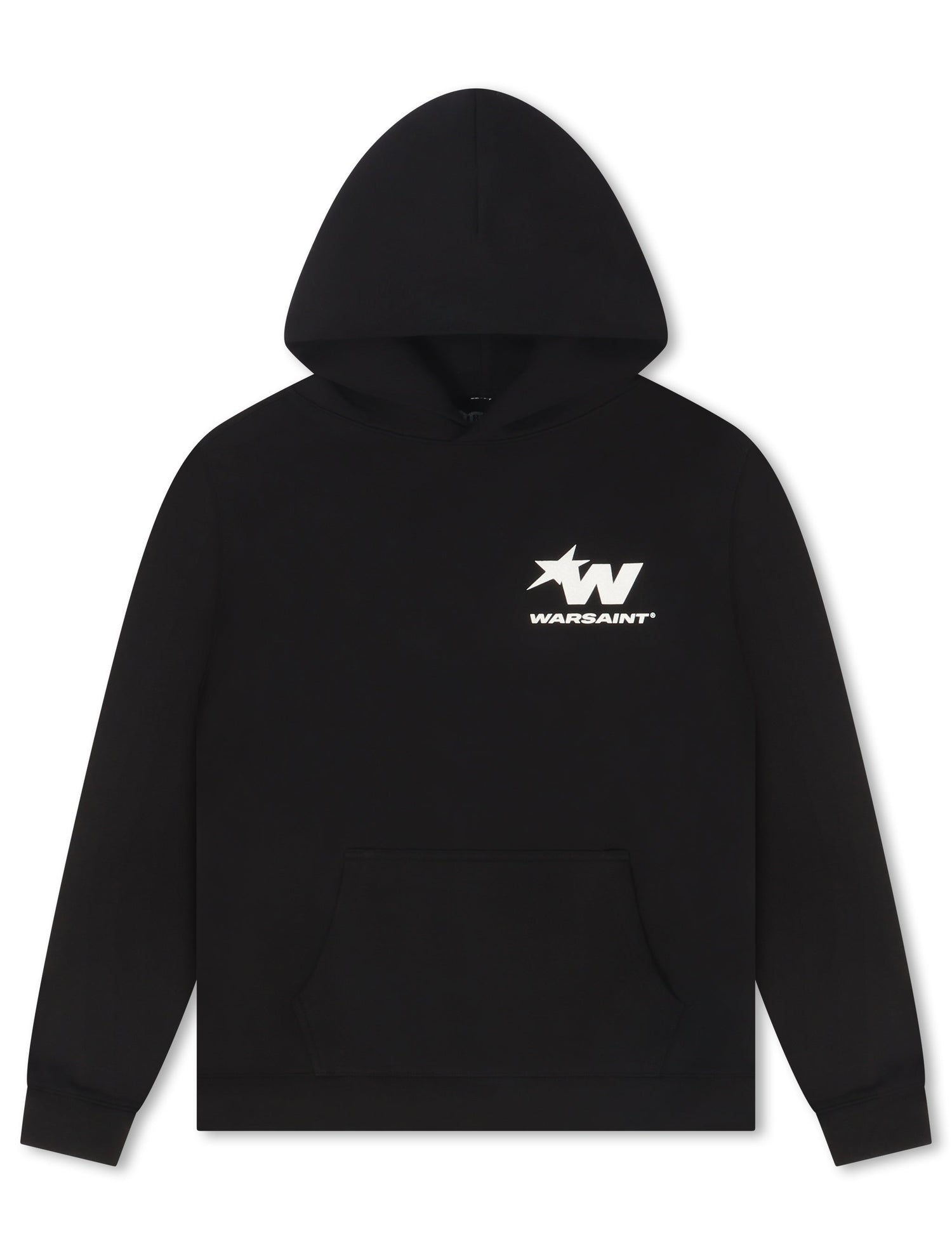 Warsaint Signature Star Hoodie - Black by Denim Exchange