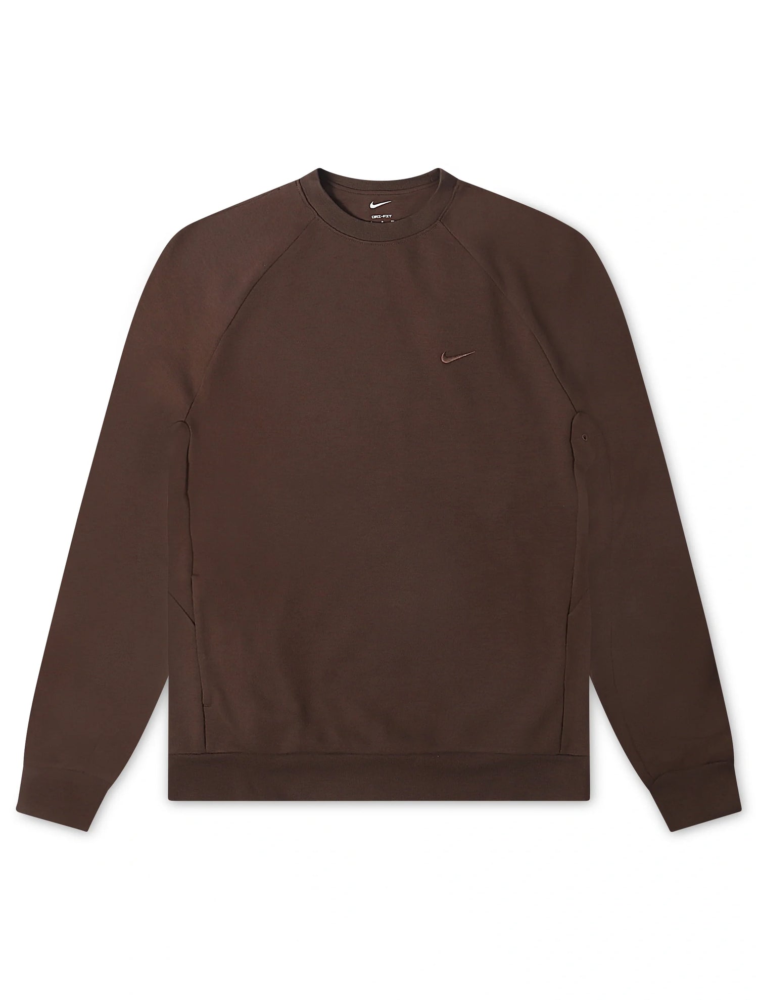 Nike Mens Primary Fleece Long Sleeve - Baroque Brown by Denim Exchange