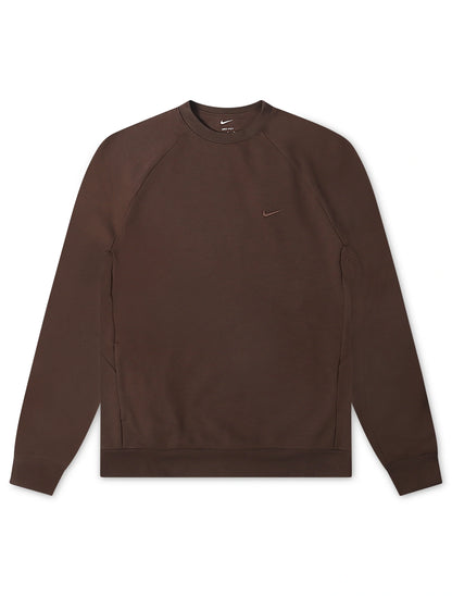 Nike Mens Primary Fleece Long Sleeve - Baroque Brown by Denim Exchange