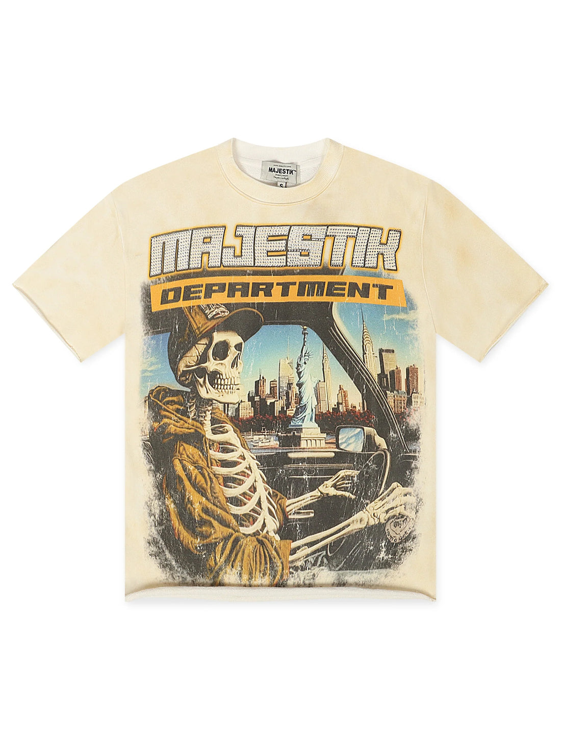 Majestik Garment Department French Terry Tee - Eggshell by Denim Exchange
