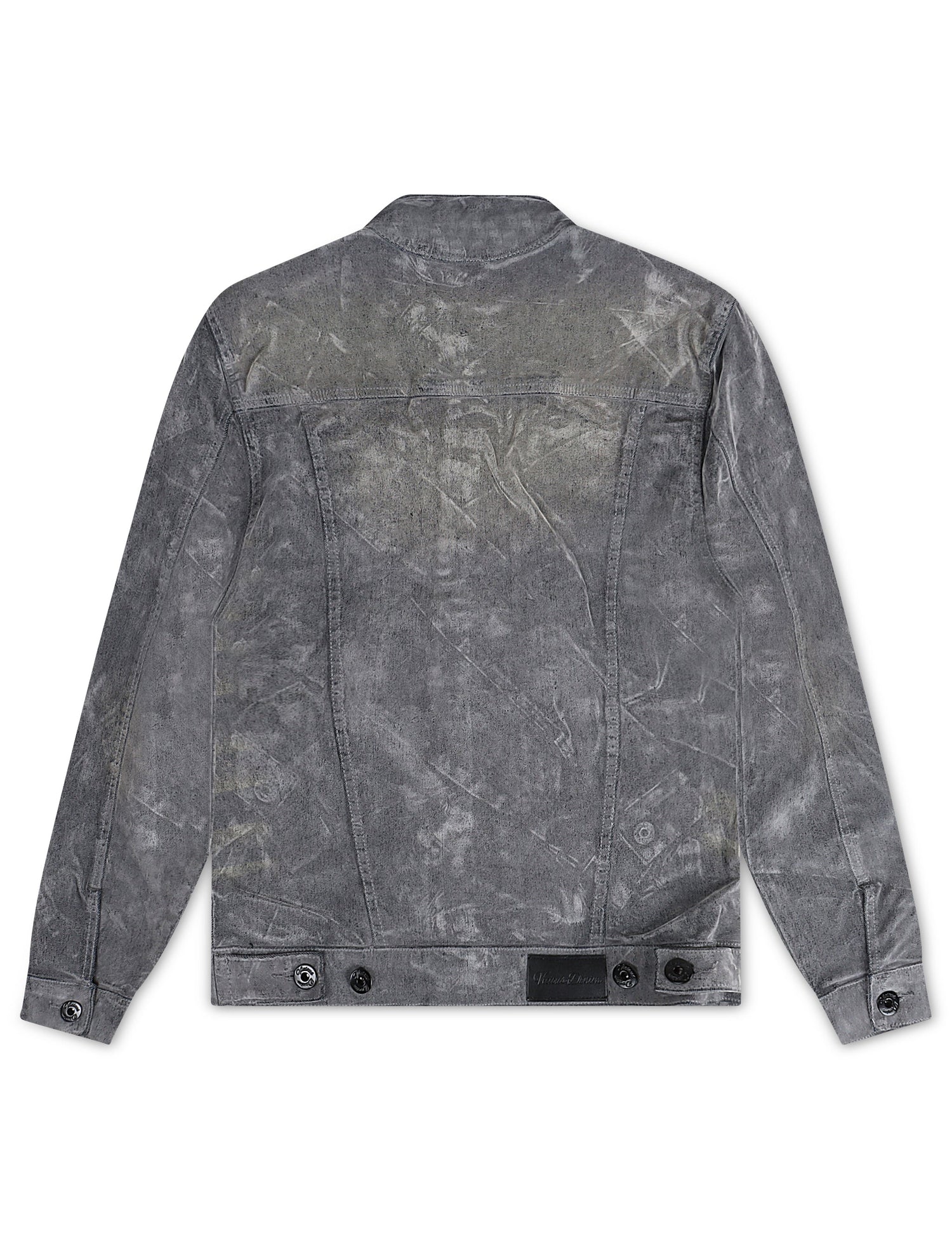 Vicious Denim Velvet Coated Denim Jacket - Grey by Denim Exchange