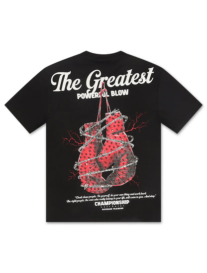 Left Point Boxing Club Tee - Black by Denim Exchange
