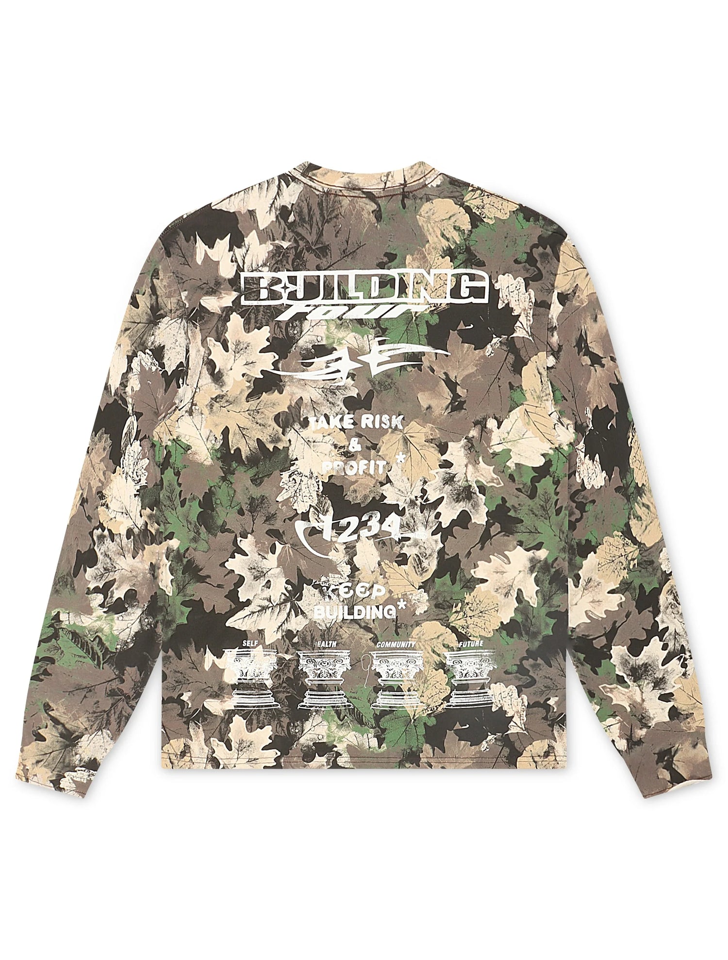 BLDG4 Worldwide Long Sleeve - Leaf Camo by Denim Exchange