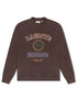 Lacoste Embroidered Shield Fleece Sweatshirt - Brown by Denim Exchange