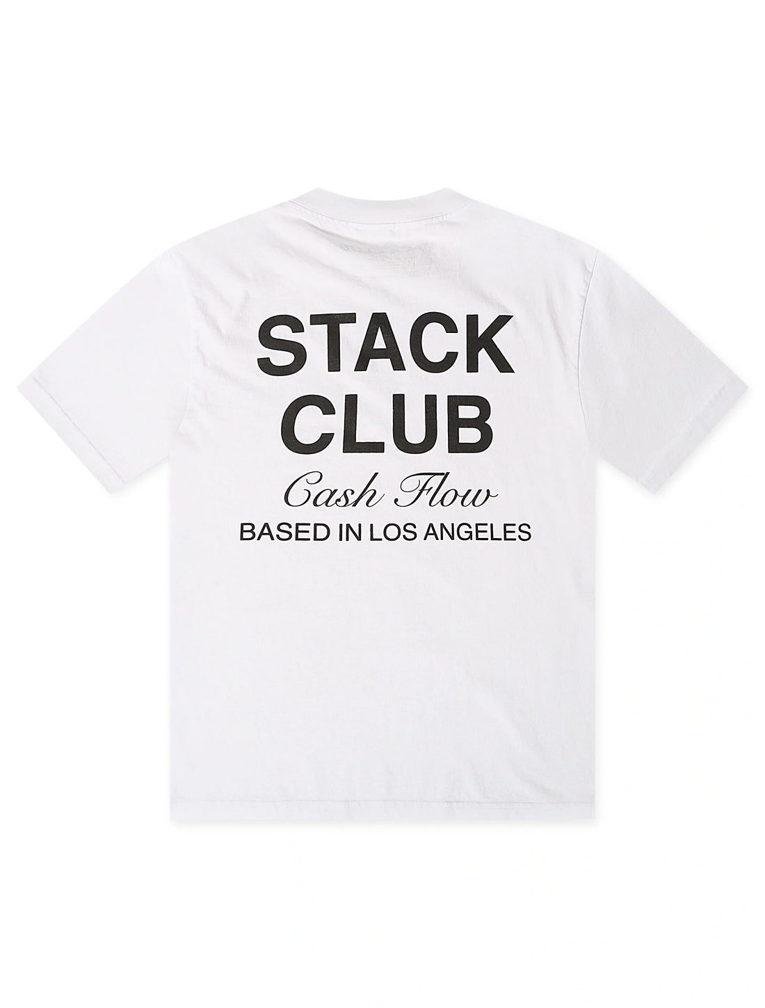 Stack Club Cash Flow Heavyweight Tee - White/Black by Denim Exchange