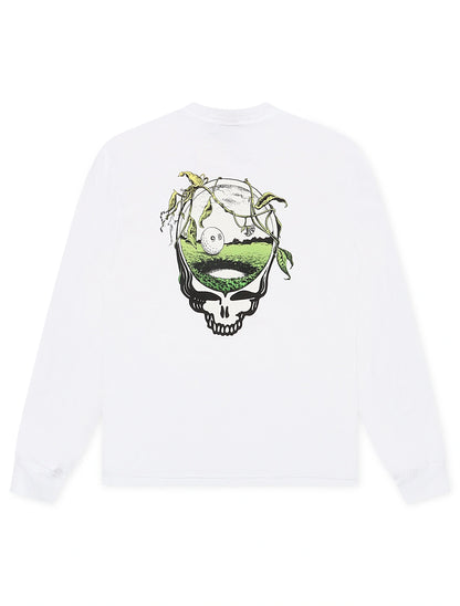 Malbon Grateful Dead Gorse Long Sleeve - White by Denim Exchange
