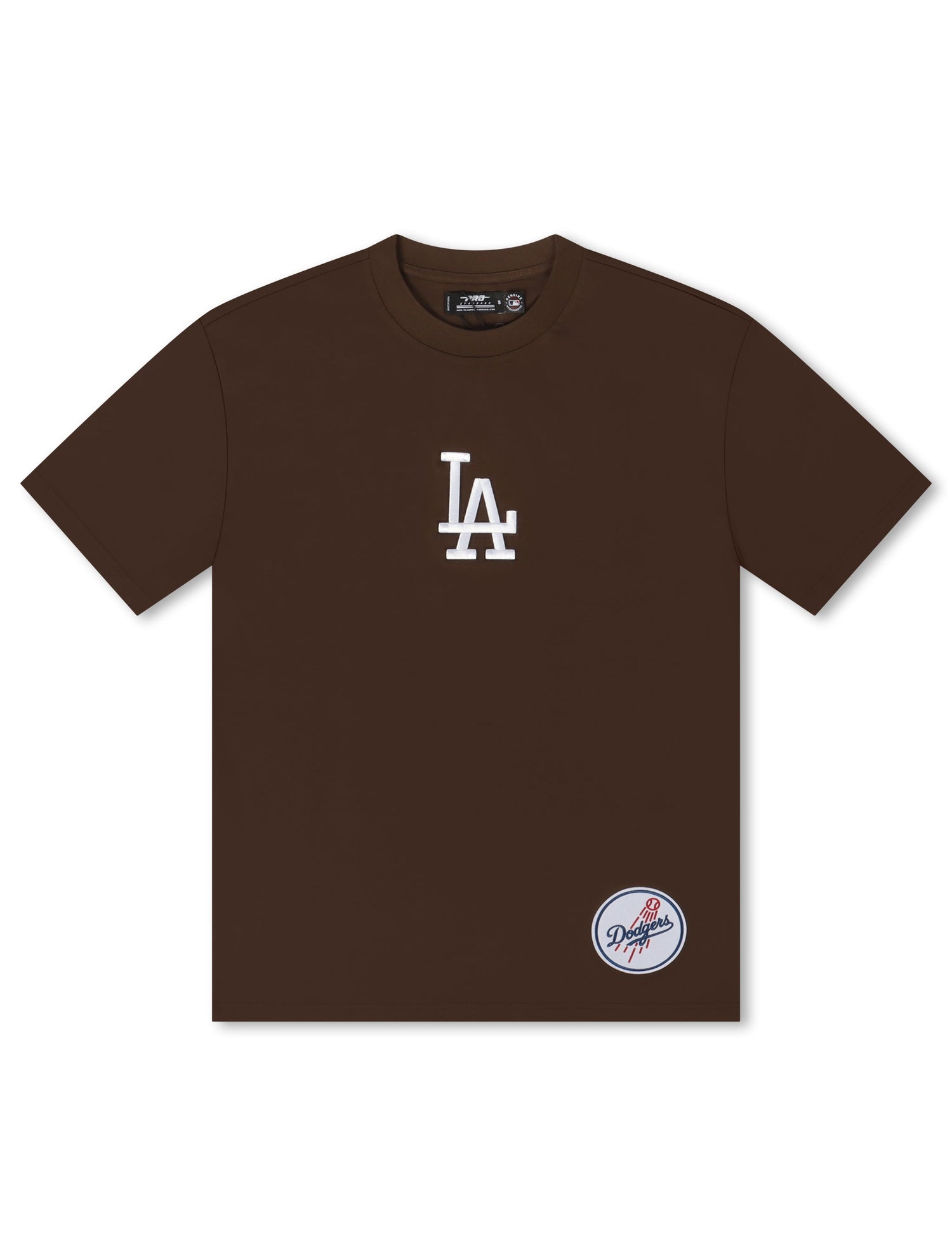 Pro Standard La Dodgers Wingspan Drop Shoulder Tee - Brown by Denim Exchange