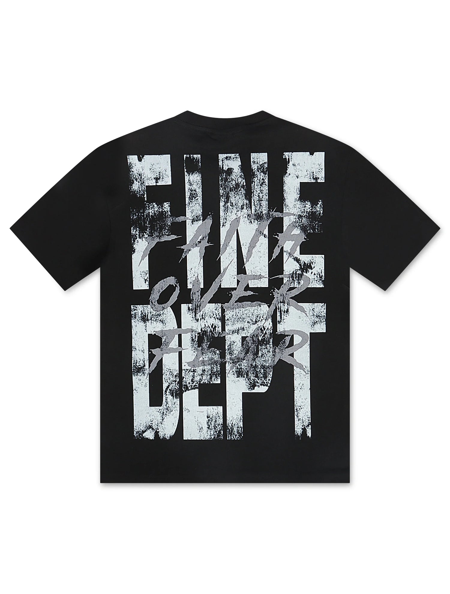 Fine Divine Faith Over Fear Tee - Black by Denim Exchange