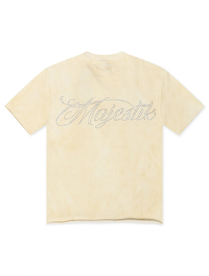 Majestik Garment Department French Terry Tee - Eggshell by Denim Exchange