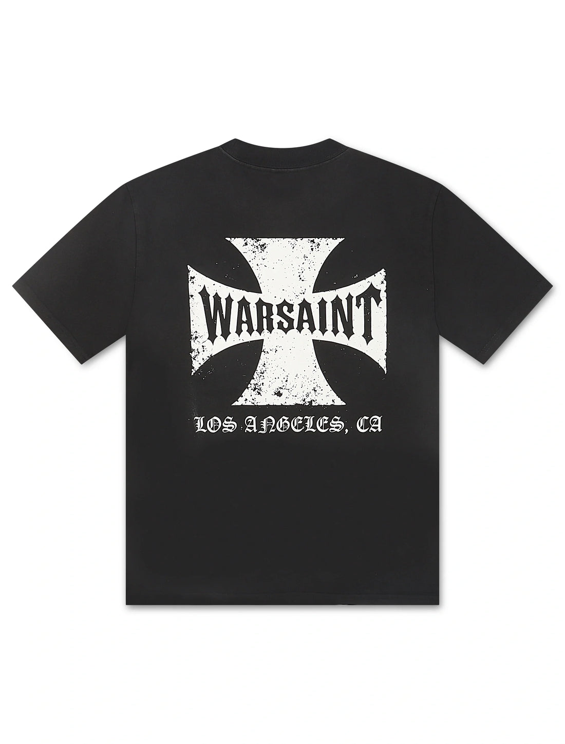 Warsaint Cross Tee - Black by Denim Exchange
