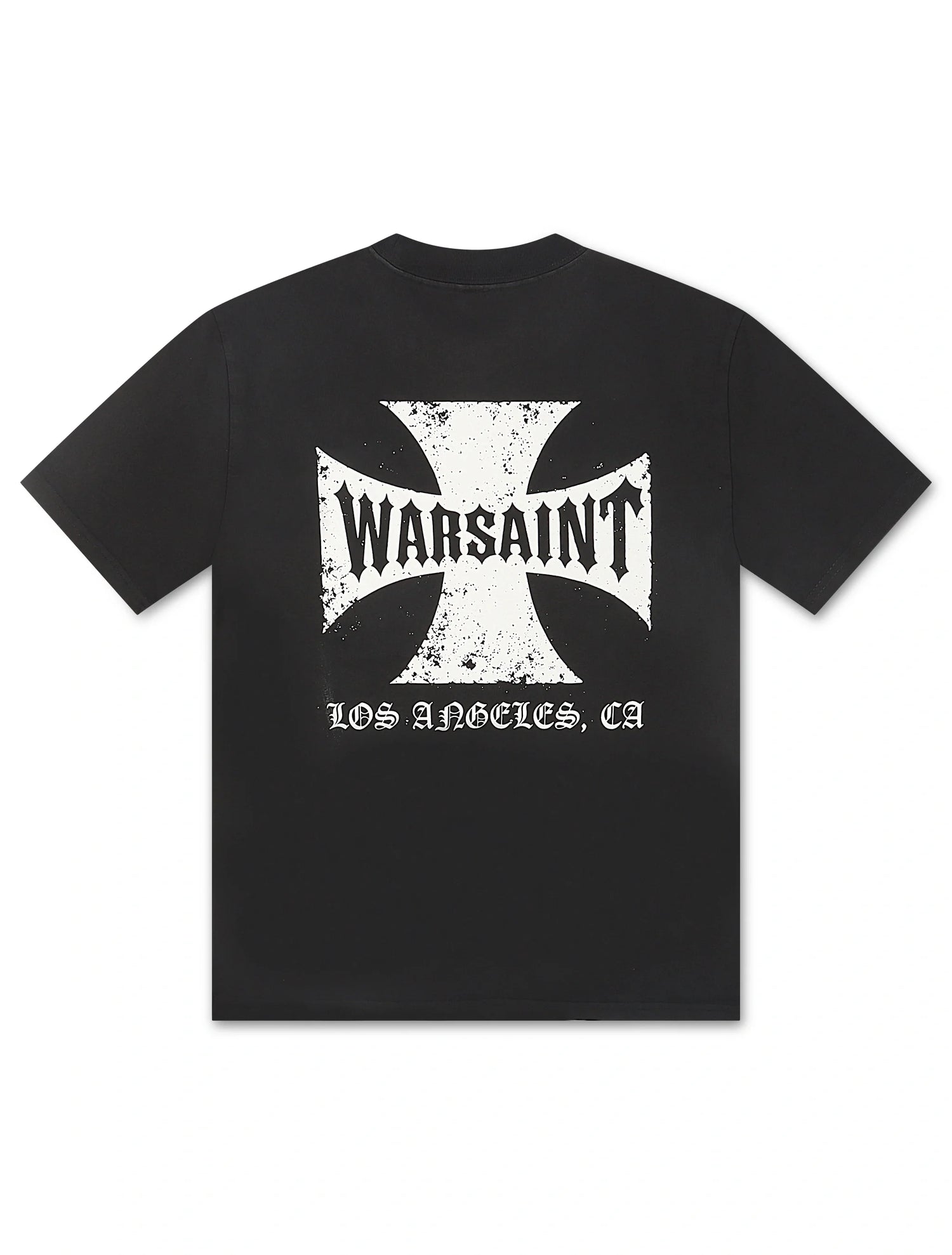 Warsaint Cross Tee - Black by Denim Exchange