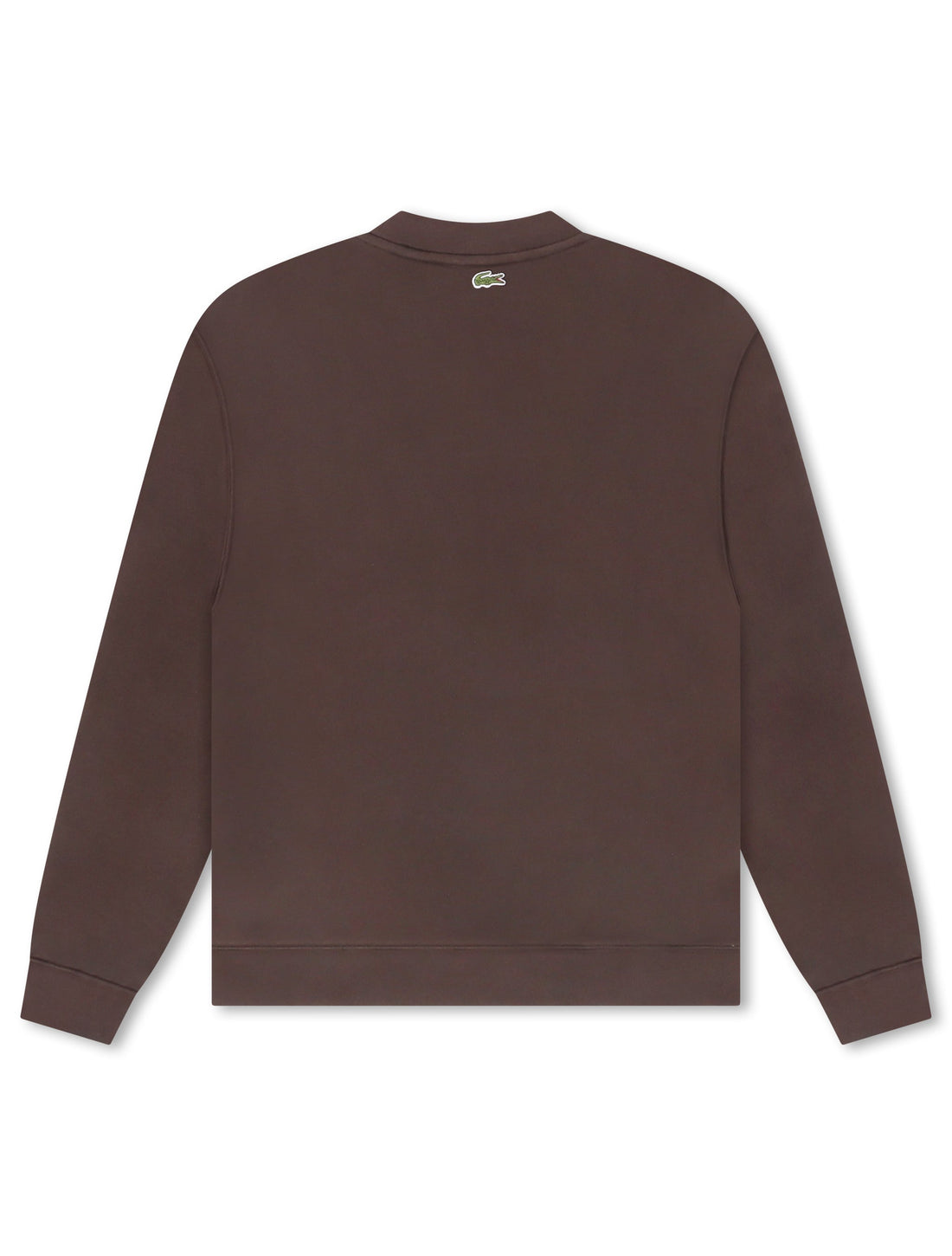 Lacoste Embroidered Shield Fleece Sweatshirt - Brown by Denim Exchange