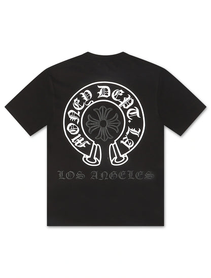 Money Dept. Vintage Old English Tee - Black/White/Black by Denim Exchange