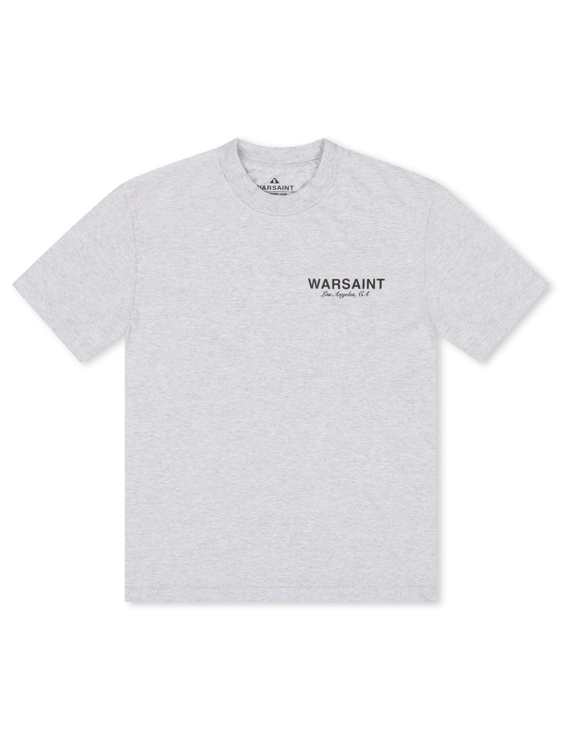 Warsaint Script Tee - Heather Grey by Denim Exchange