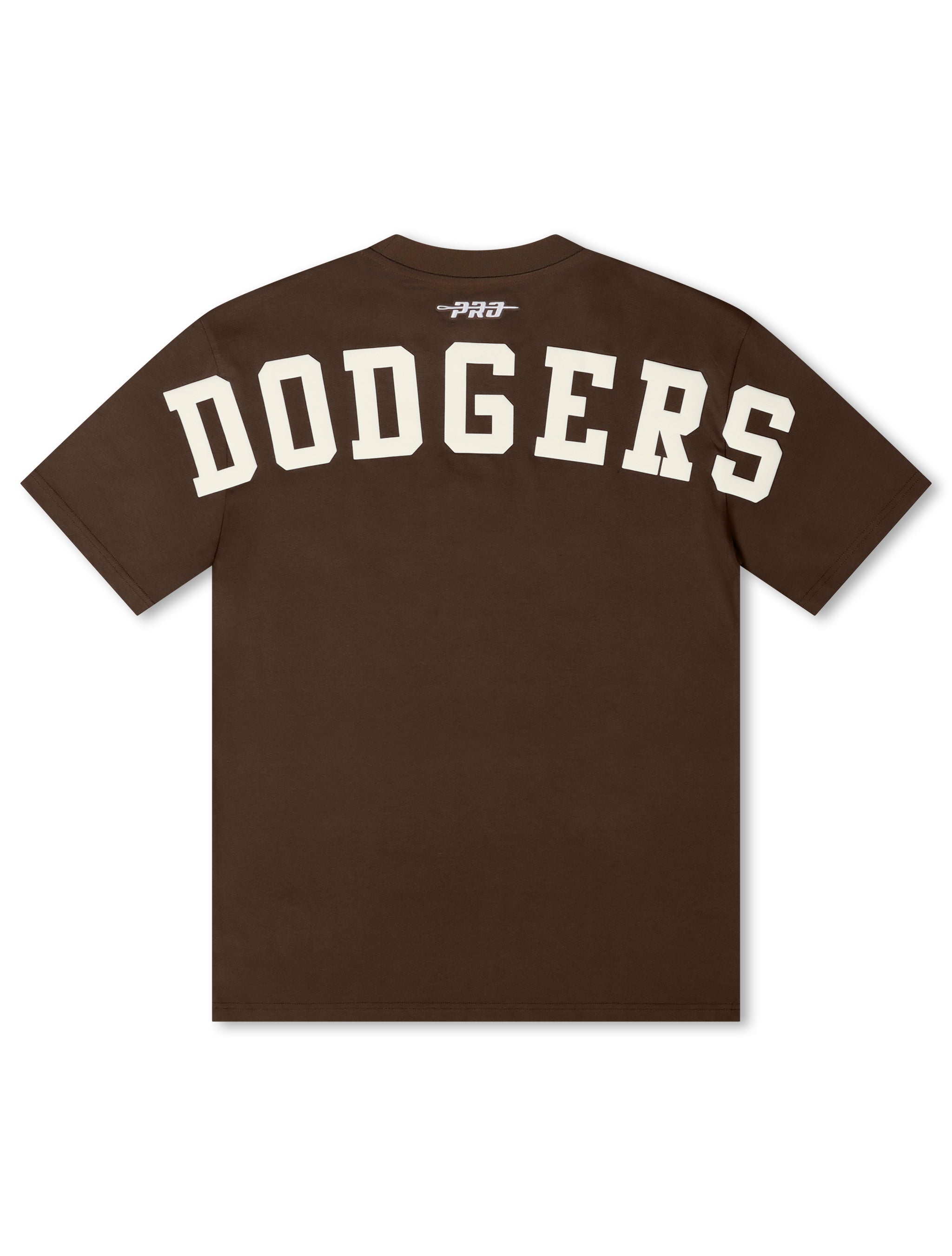 Pro Standard La Dodgers Wingspan Drop Shoulder Tee - Brown by Denim Exchange