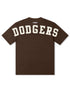 Pro Standard La Dodgers Wingspan Drop Shoulder Tee - Brown by Denim Exchange