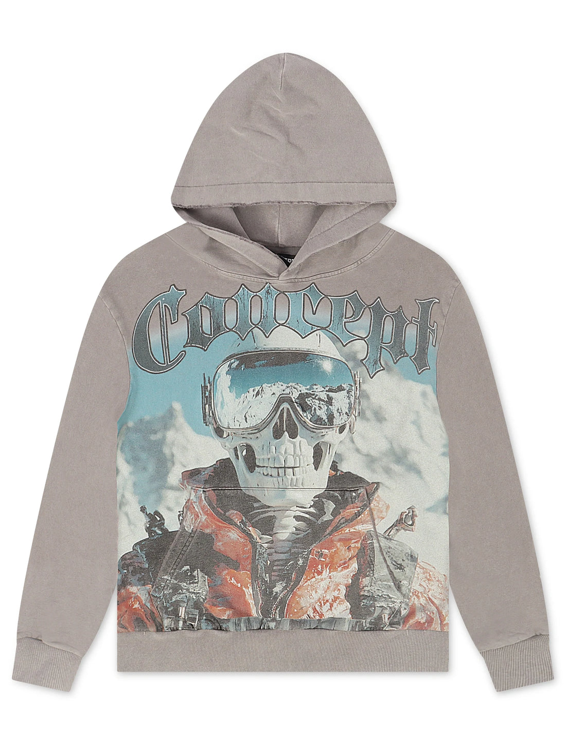 Concept LA Skier Hoodie - Grey Wash by Denim Exchange