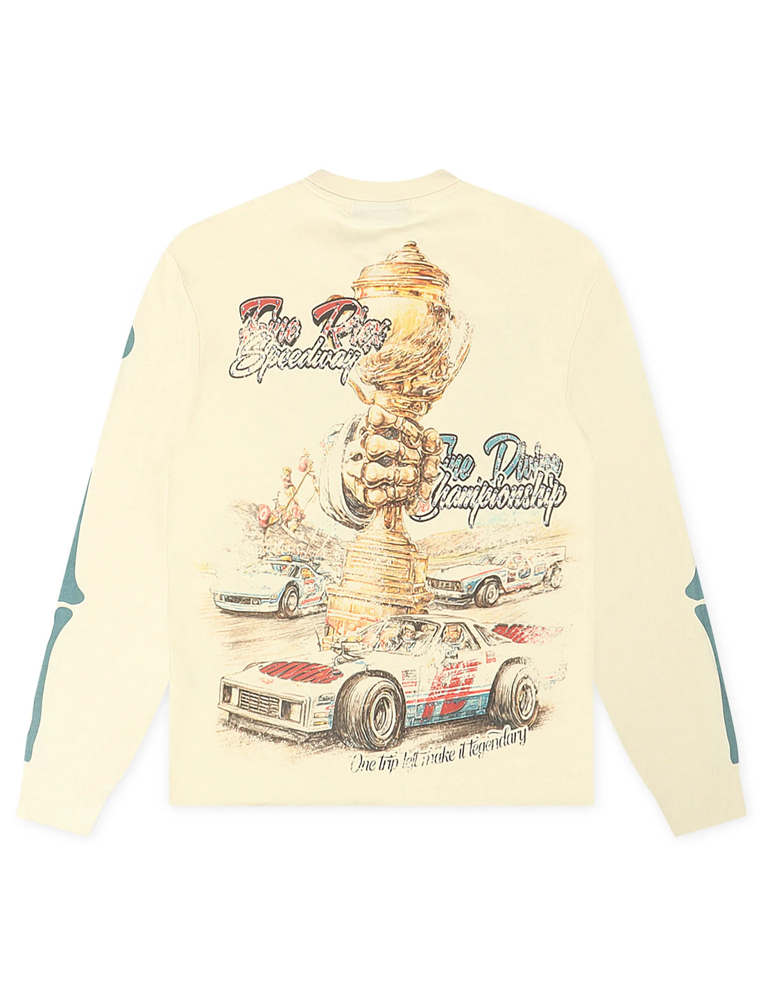 Fine Divine Racing Champ Long Sleeve - Cream by Denim Exchange