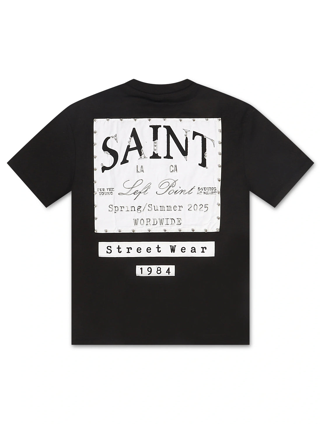 Left Point Saint Tee - Black by Denim Exchange