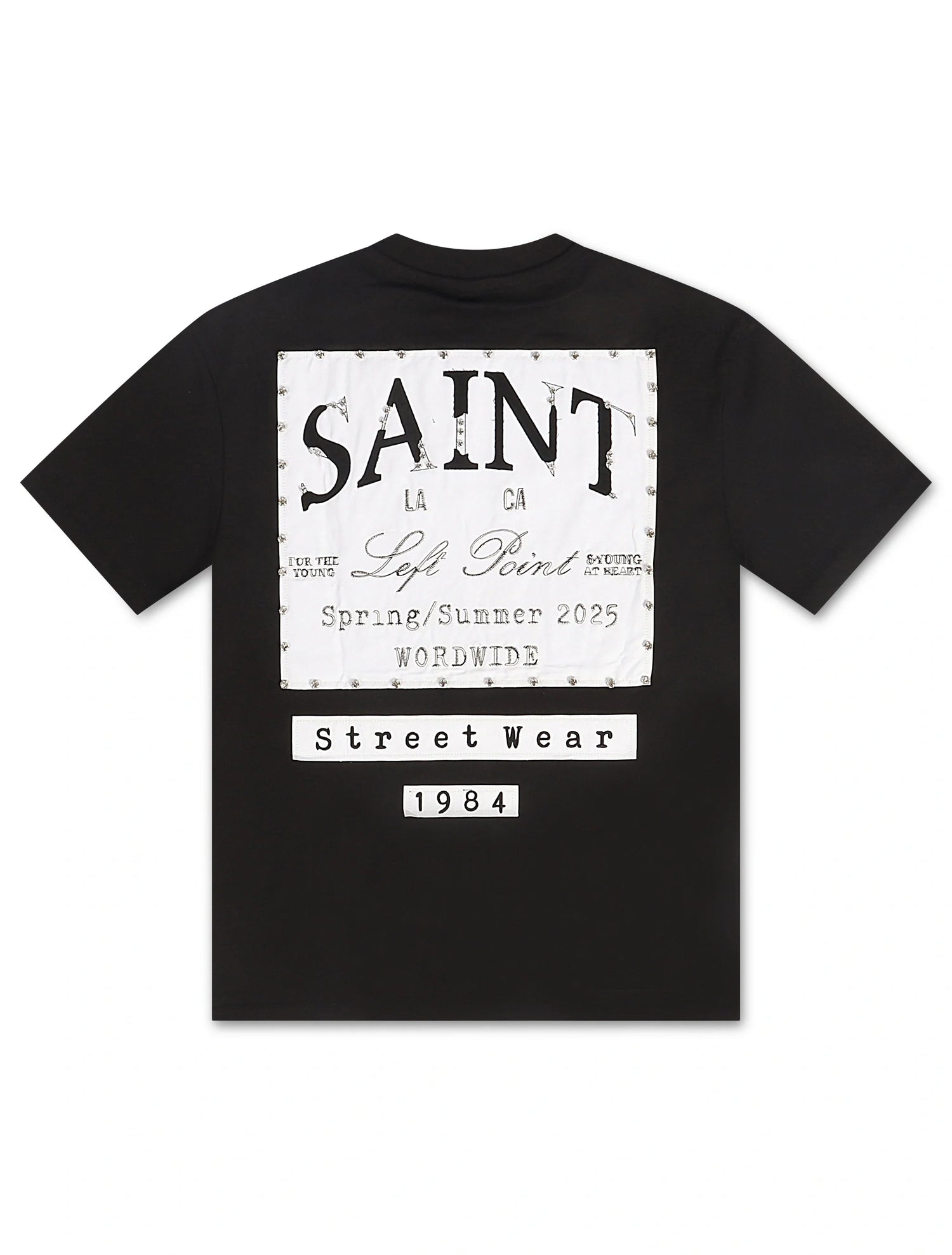 Left Point Saint Tee - Black by Denim Exchange