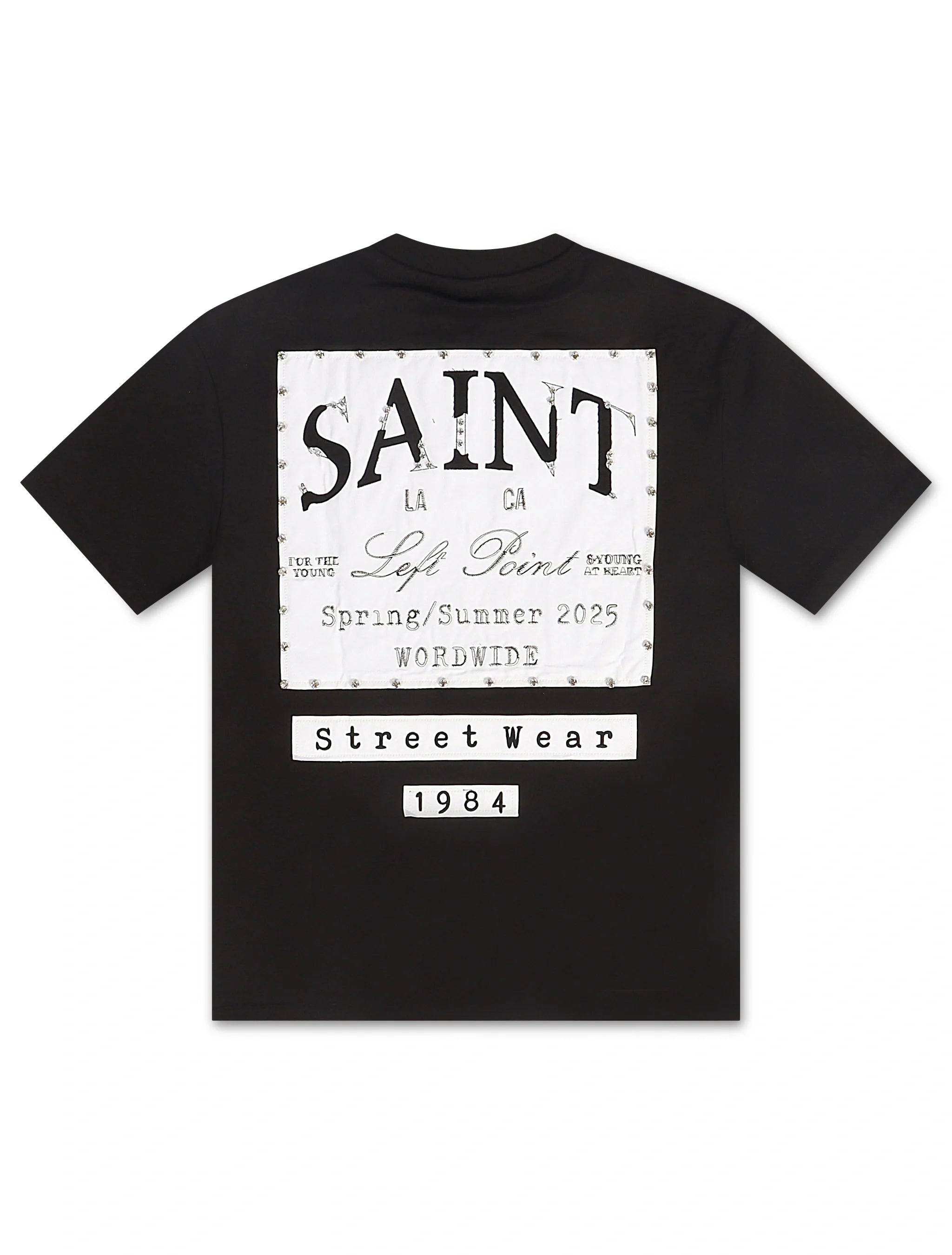 Left Point Saint Tee - Black by Denim Exchange