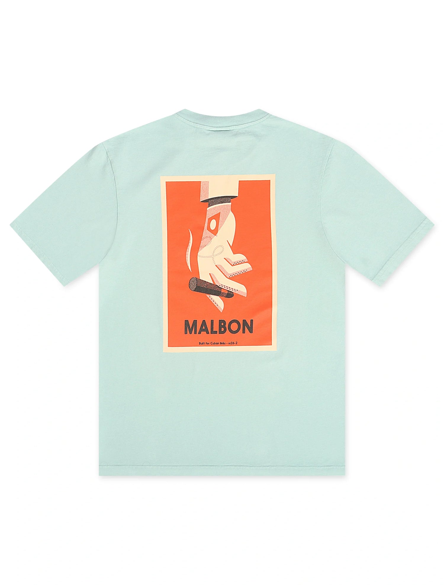 Malbon Bermuda Cigar Tee - Surf Spray by Denim Exchange