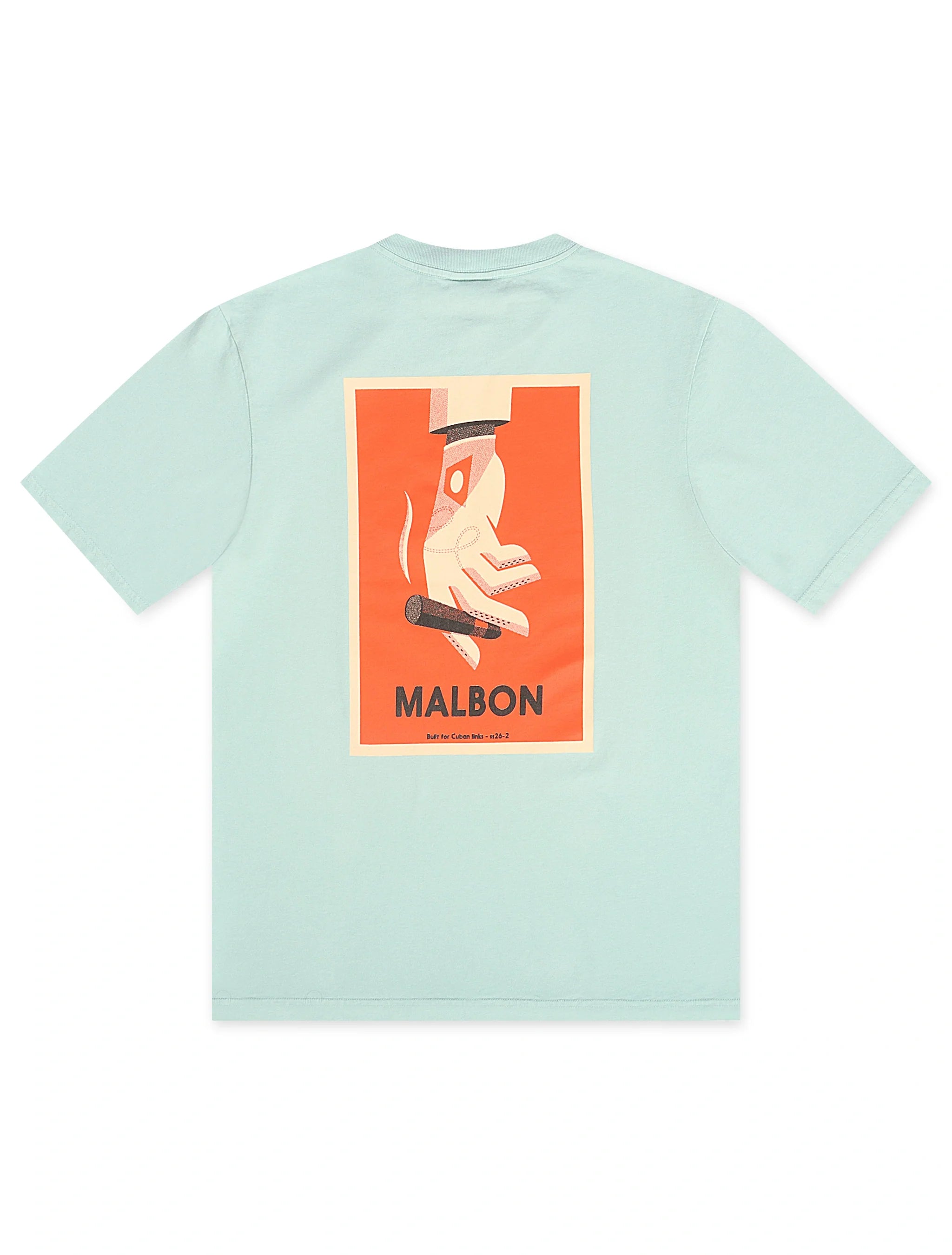 Malbon Bermuda Cigar Tee - Surf Spray by Denim Exchange
