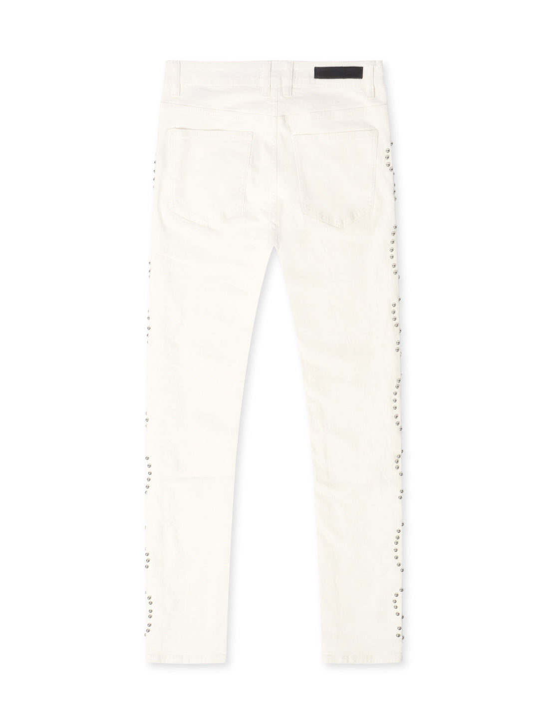 Embellish Onix Rhinestone Jeans - White by Denim Exchange