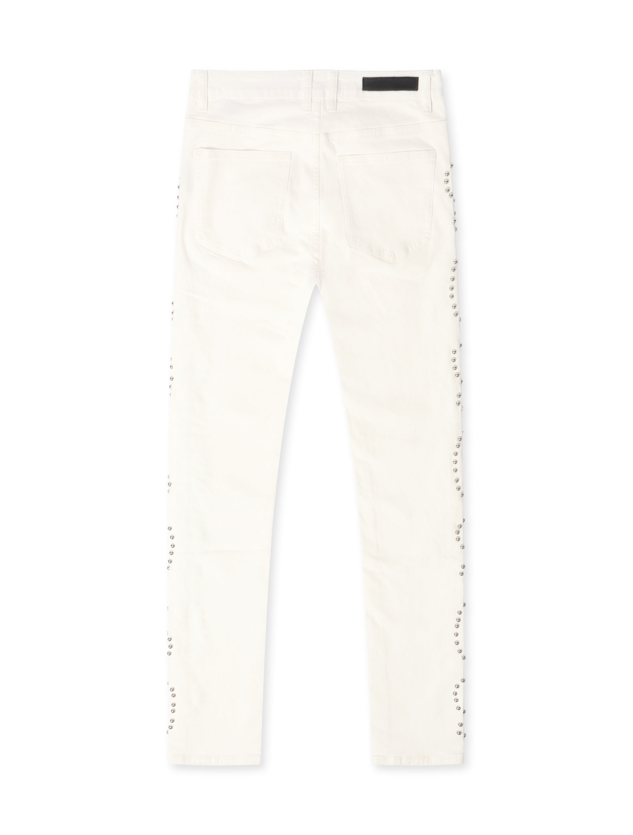 Embellish Onix Rhinestone Jeans - White by Denim Exchange
