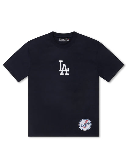 Pro Standard La Dodgers Wingspan Drop Shoulder Tee - Midnight Navy by Denim Exchange