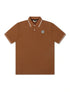 Malbon Fairway Applique Pique Polo - British Tan by Denim Exchange