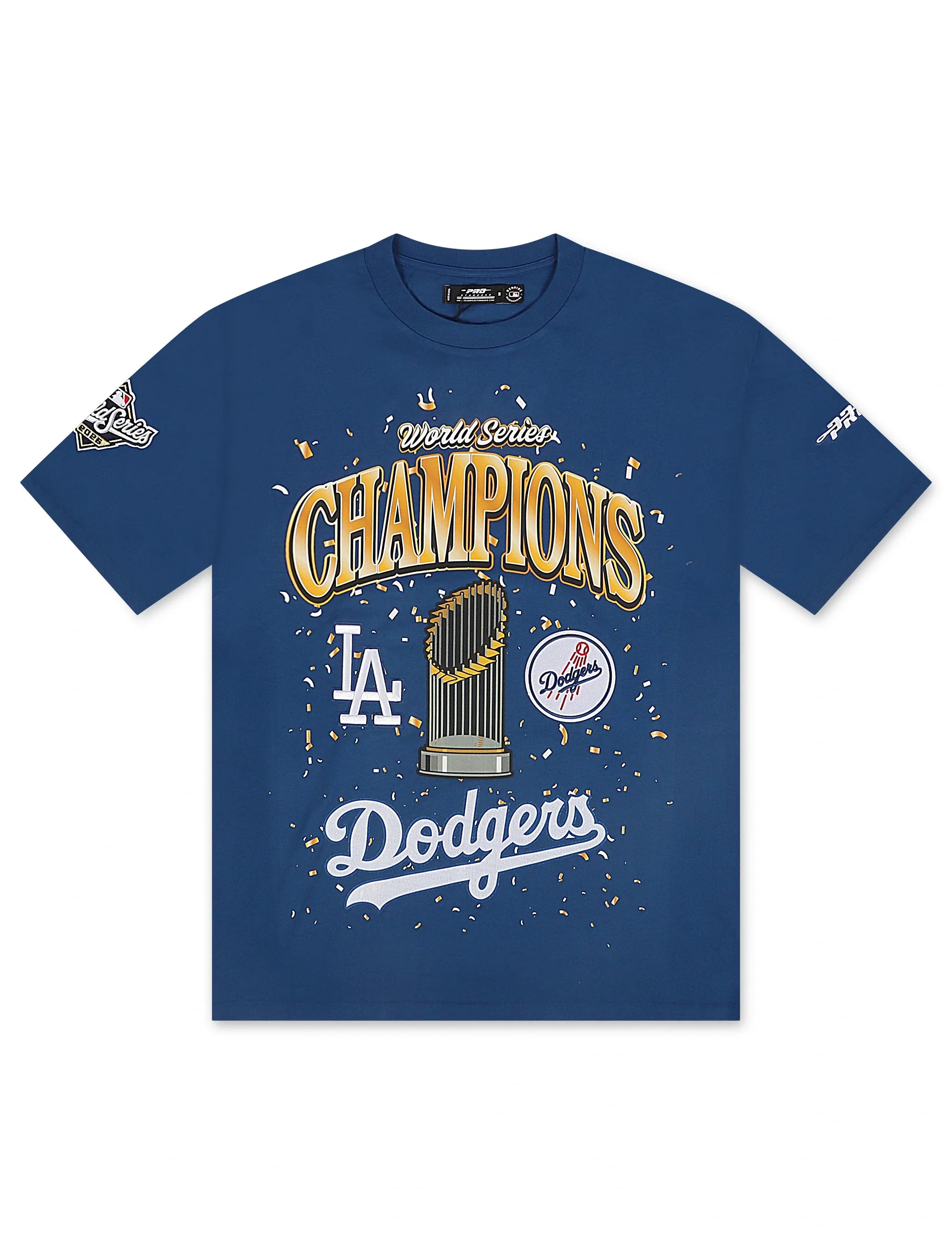 Pro Standard Dodgers World Series Champions Tee - Blue by Denim Exchange
