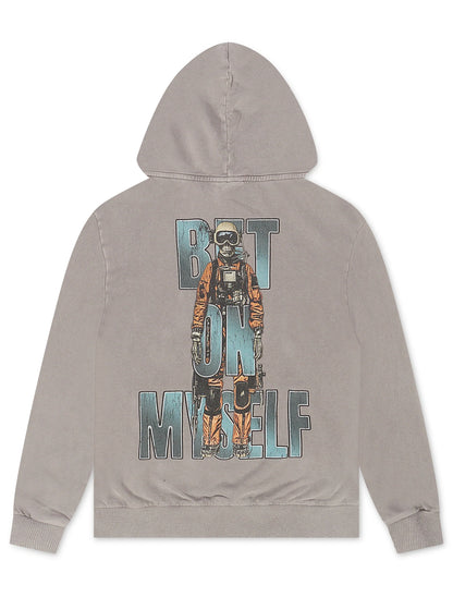 Concept LA Skier Hoodie - Grey Wash by Denim Exchange