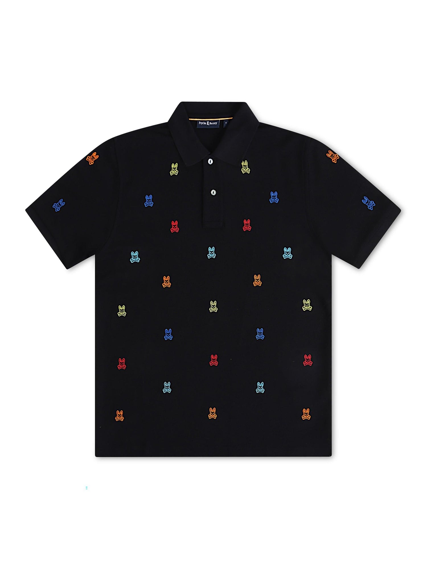 Psycho Bunny Bonham Pique Polo - Black by Denim Exchange