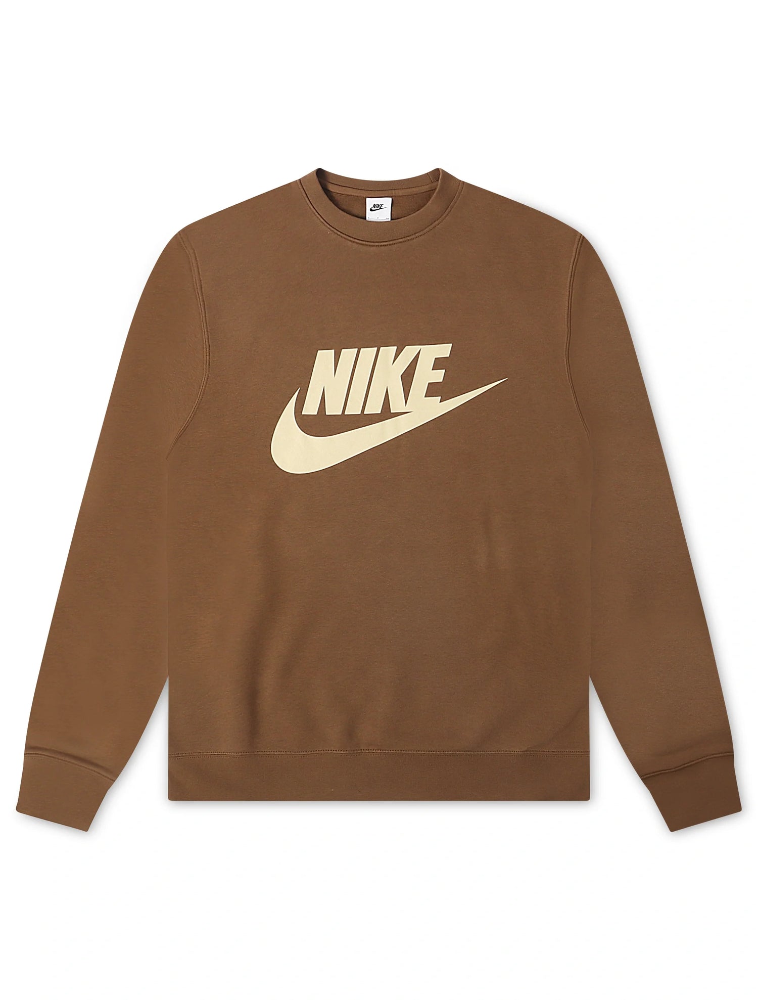 Nike Mens Club Crewneck - Mosswood Brown by Denim Exchange