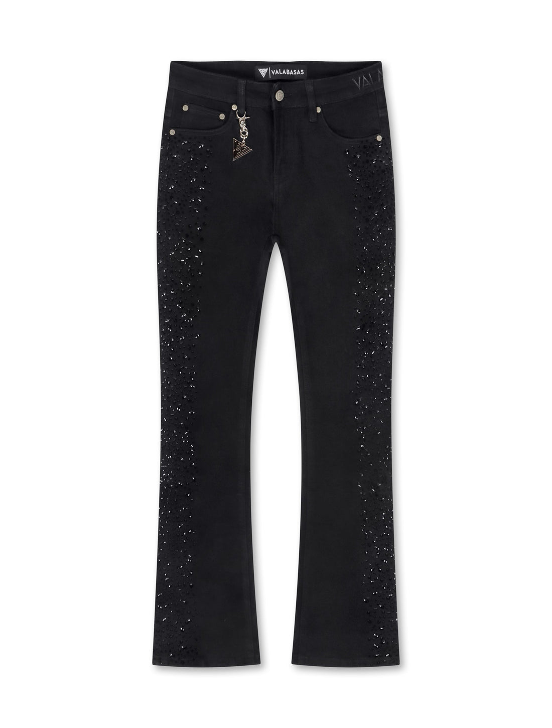 Valabasas Shock Stacked Jeans - Jet Black by Denim Exchange