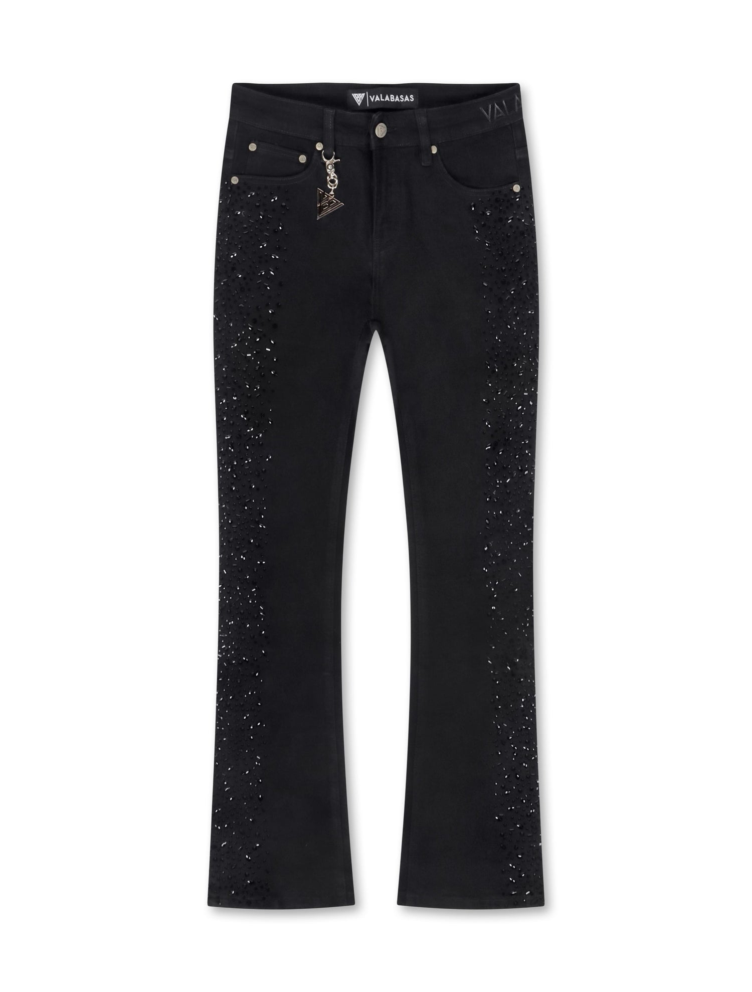 Valabasas Shock Stacked Jeans - Jet Black by Denim Exchange