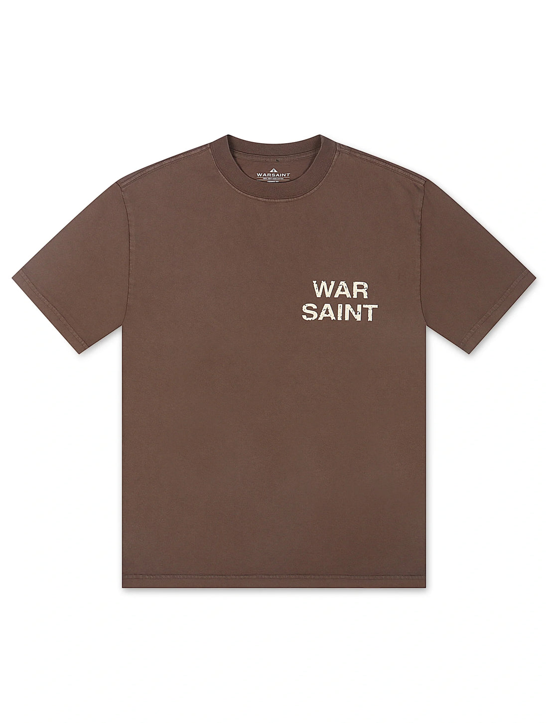 Warsaint LA Script Tee - Brown/White by Denim Exchange
