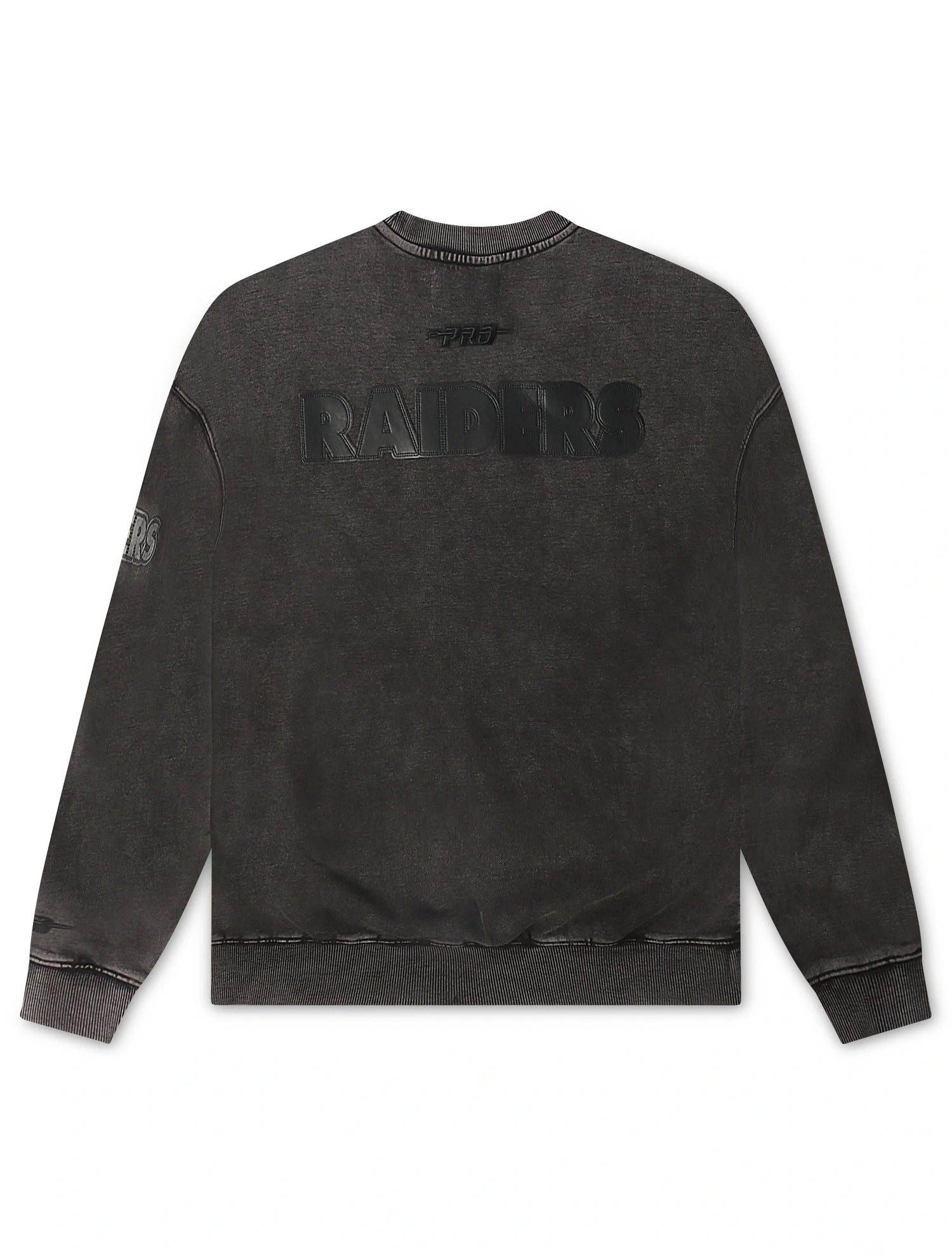 Pro Standard Raiders Enzyme Drop Shoulder Crewneck - Washed Black by Denim Exchange
