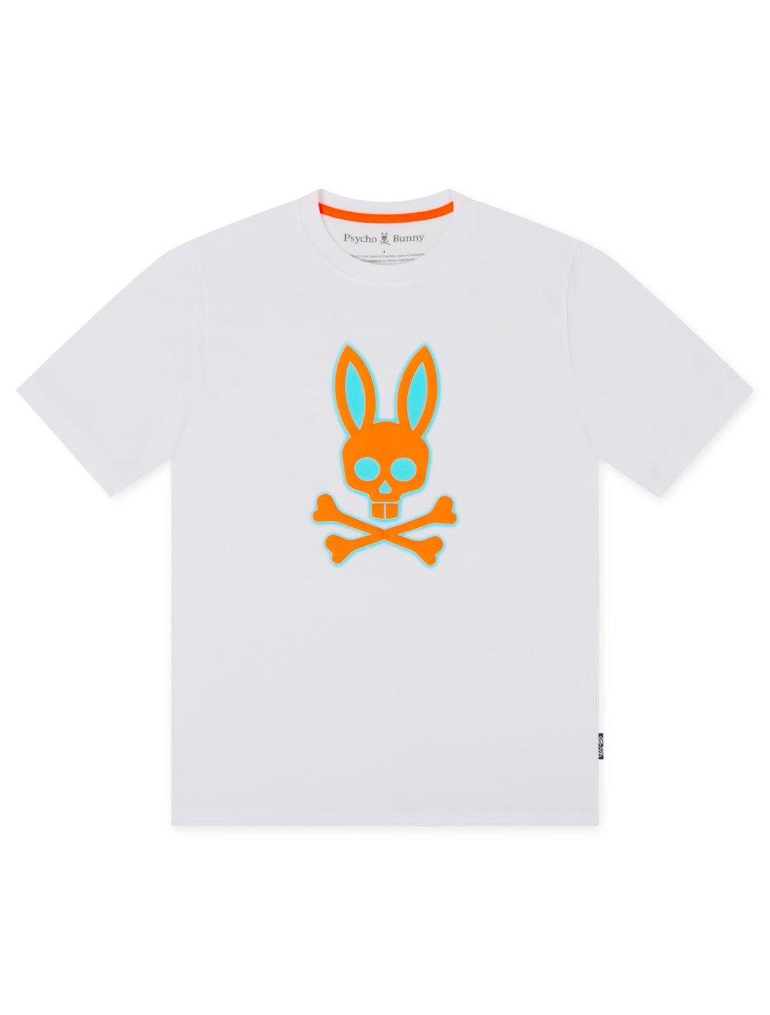 Psycho Bunny Wellington Graphic Tee - White by Denim Exchange